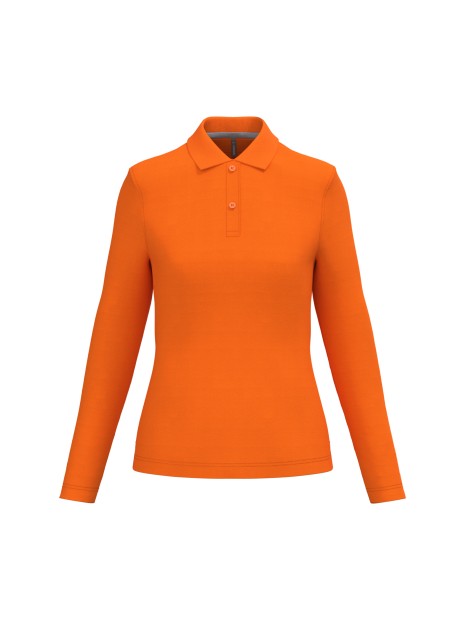 KARIBAN Polo manches longues femme /api/colors/d51260d5-b263-4200-988d-ee19f414959e personnalisable