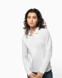 KARIBAN Damen Piqué Poloshirt Langarm Poloshirts personalisierbar