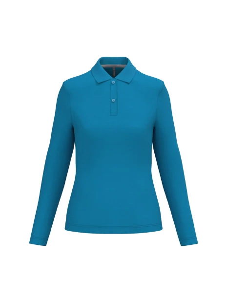 KARIBAN Polo manches longues femme /api/colors/3848809b-00f3-4a7f-8b57-fc0187a98ade personnalisable