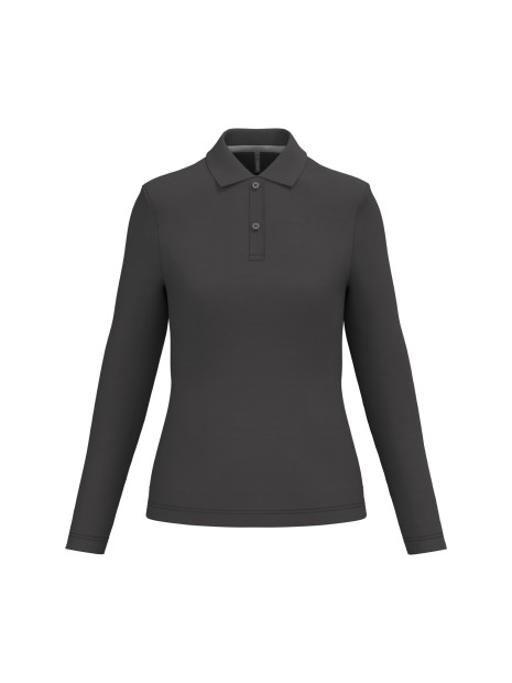 KARIBAN Polo manches longues femme /api/colors/3664e9be-231a-44a8-bacd-707b001b474c personnalisable