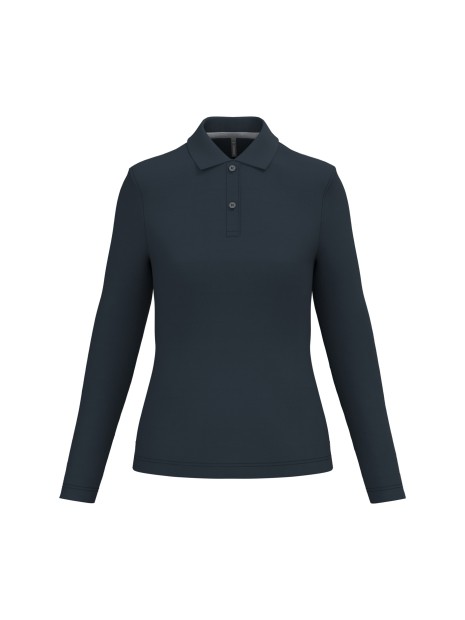 KARIBAN Polo manches longues femme /api/colors/b68891a9-1d28-4f7a-8deb-775c45027afd personnalisable