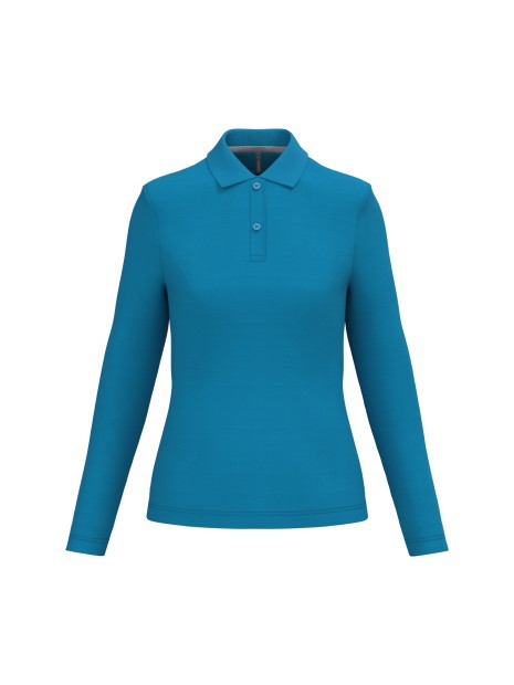 KARIBAN Polo manches longues femme /api/colors/3848809b-00f3-4a7f-8b57-fc0187a98ade personnalisable