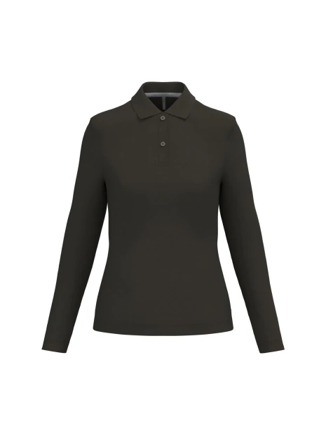 KARIBAN Polo manches longues femme /api/colors/7d4189a1-61a3-430b-83e5-a3a6fe159806 personnalisable