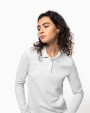KARIBAN Damen Piqué Poloshirt Langarm Poloshirts personalisierbar