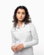 KARIBAN Damen Piqué Poloshirt Langarm Poloshirts personalisierbar
