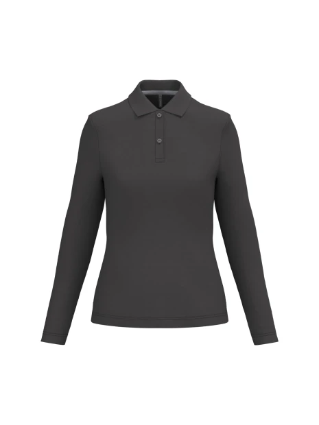 KARIBAN Polo manches longues femme /api/colors/3664e9be-231a-44a8-bacd-707b001b474c personnalisable