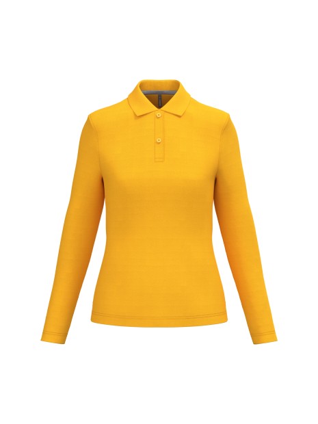 KARIBAN Polo manches longues femme /api/colors/ea0c172c-722e-46fc-acb7-2617a4097874 personnalisable