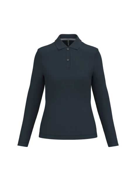 KARIBAN Polo manches longues femme /api/colors/b68891a9-1d28-4f7a-8deb-775c45027afd personnalisable