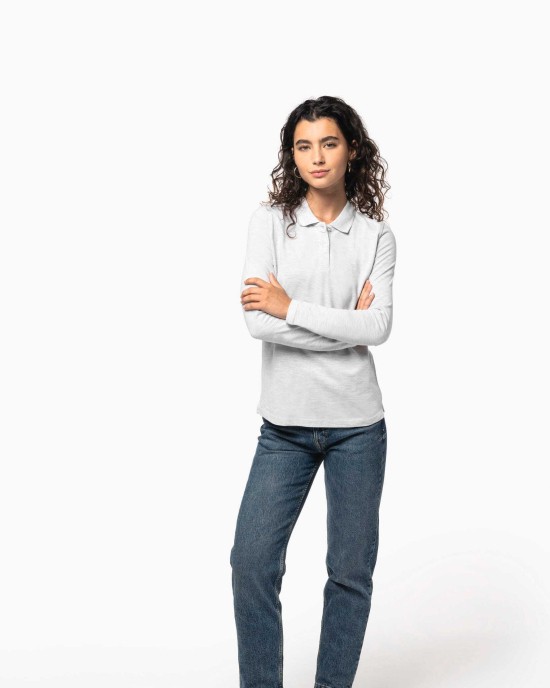 Polos personnalisable Kariban Polo manches longues femme