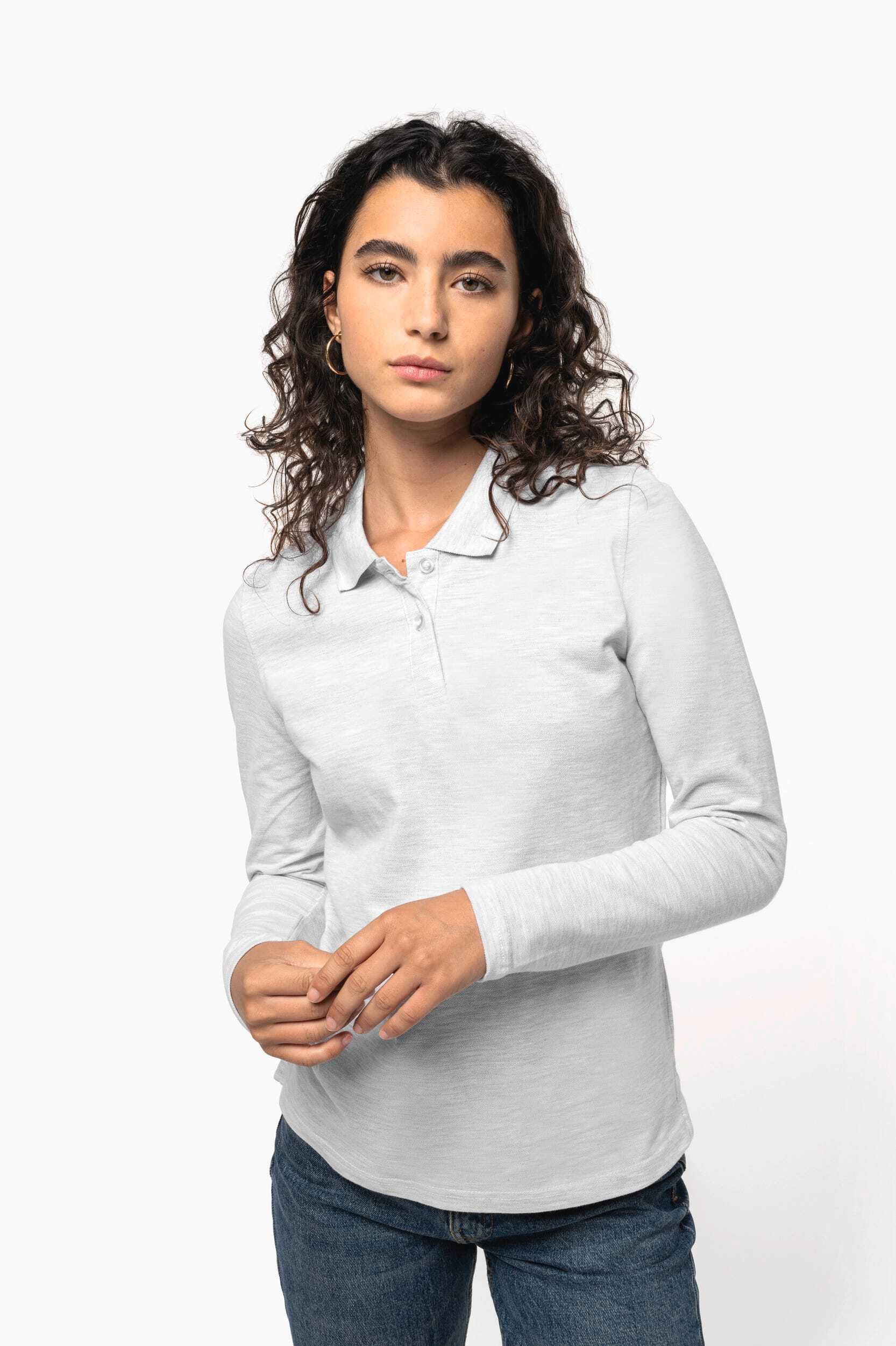 Polos personnalisable KARIBAN Polo manches longues femme