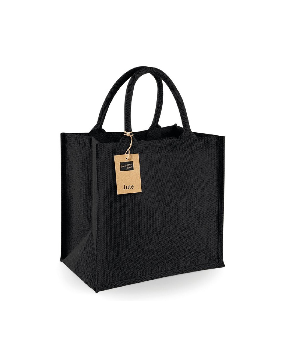 Tote bags WESTFORDMILL JUTE MIDI TOTE voor bedrukking &amp; borduring