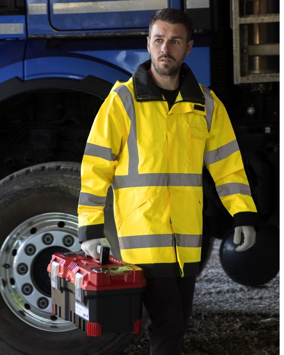 KORNTEX HI-VIS RAIN LITE JACKET KAUNAS Jacken personalisierbar
