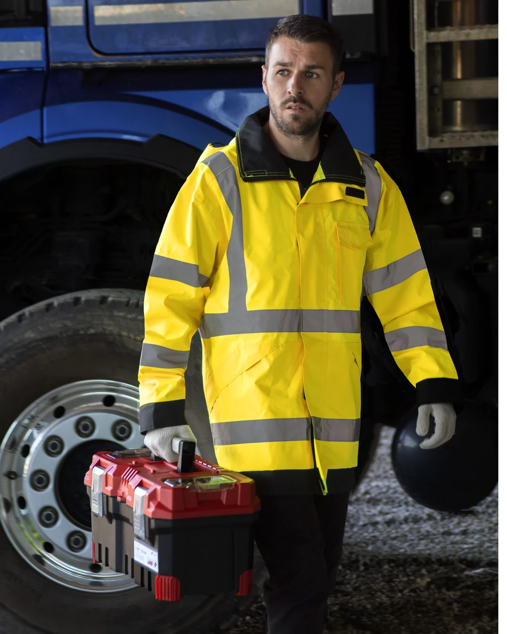 Jassen KORNTEX HI-VIS RAIN LITE JACKET KAUNAS voor bedrukking &amp; borduring