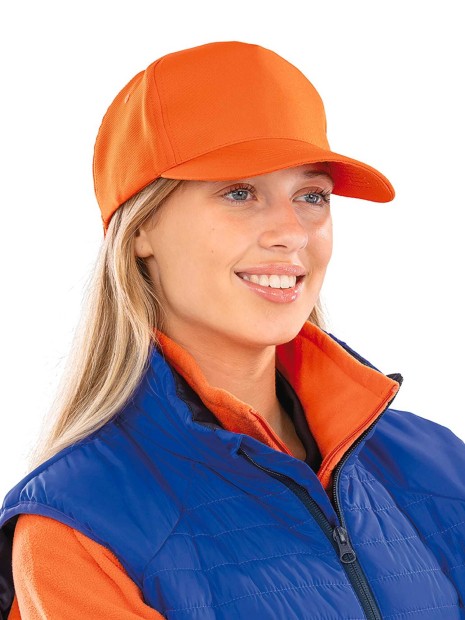 Casquettes à personnaliser RESULT Casquette recyclée 5 panneaux 