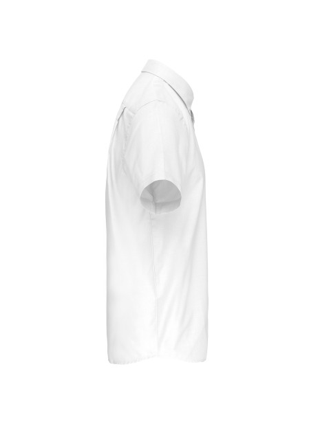 KARIBAN Chemise Oxford manches courtes /api/colors/7a92cd2d-10d2-40b4-928b-296bb7487506 personnalisable