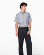 KARIBAN Herren Oxford Kurzarmhemd Hemden personalisierbar