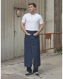 Schorten LINK KITCHENWEAR Jeans Bistro Apron with Split voor bedrukking &amp; borduring