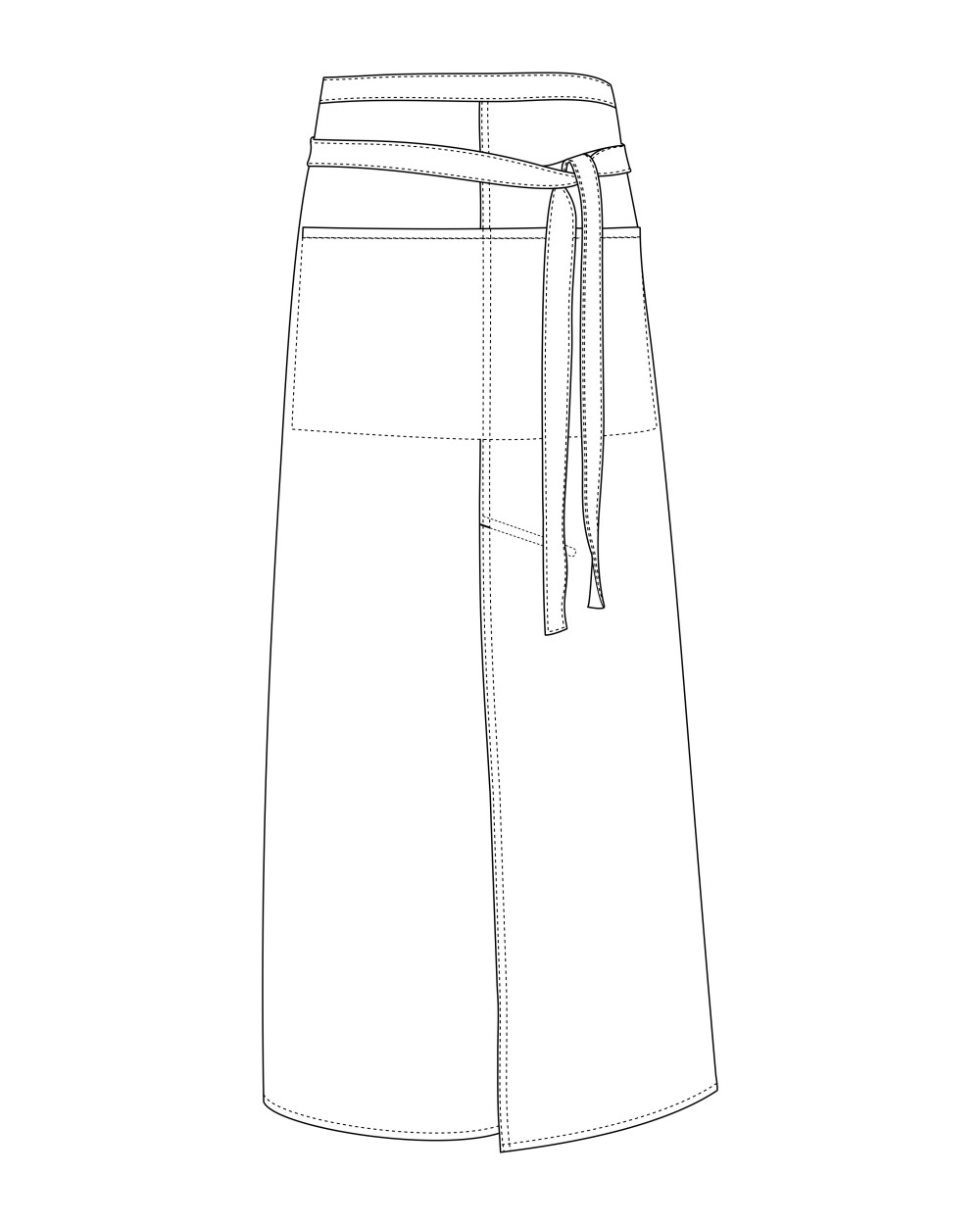 LINK KITCHENWEAR Jeans Bistro Apron with Split Schürzen personalisierbar