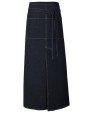 LINK KITCHENWEAR Jeans Bistro Apron with Split Schürzen personalisierbar