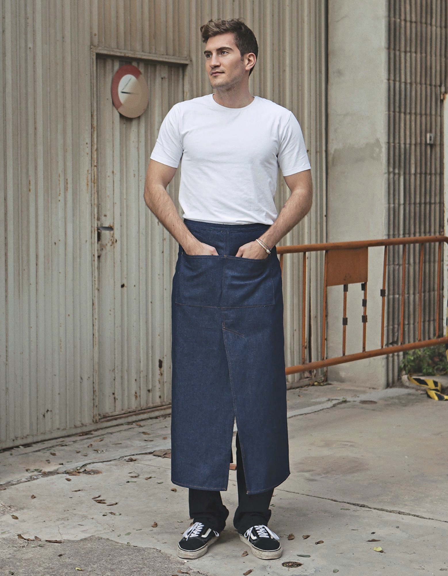 Tabliers personnalisable LINK KITCHENWEAR Jeans Bistro Apron with Split