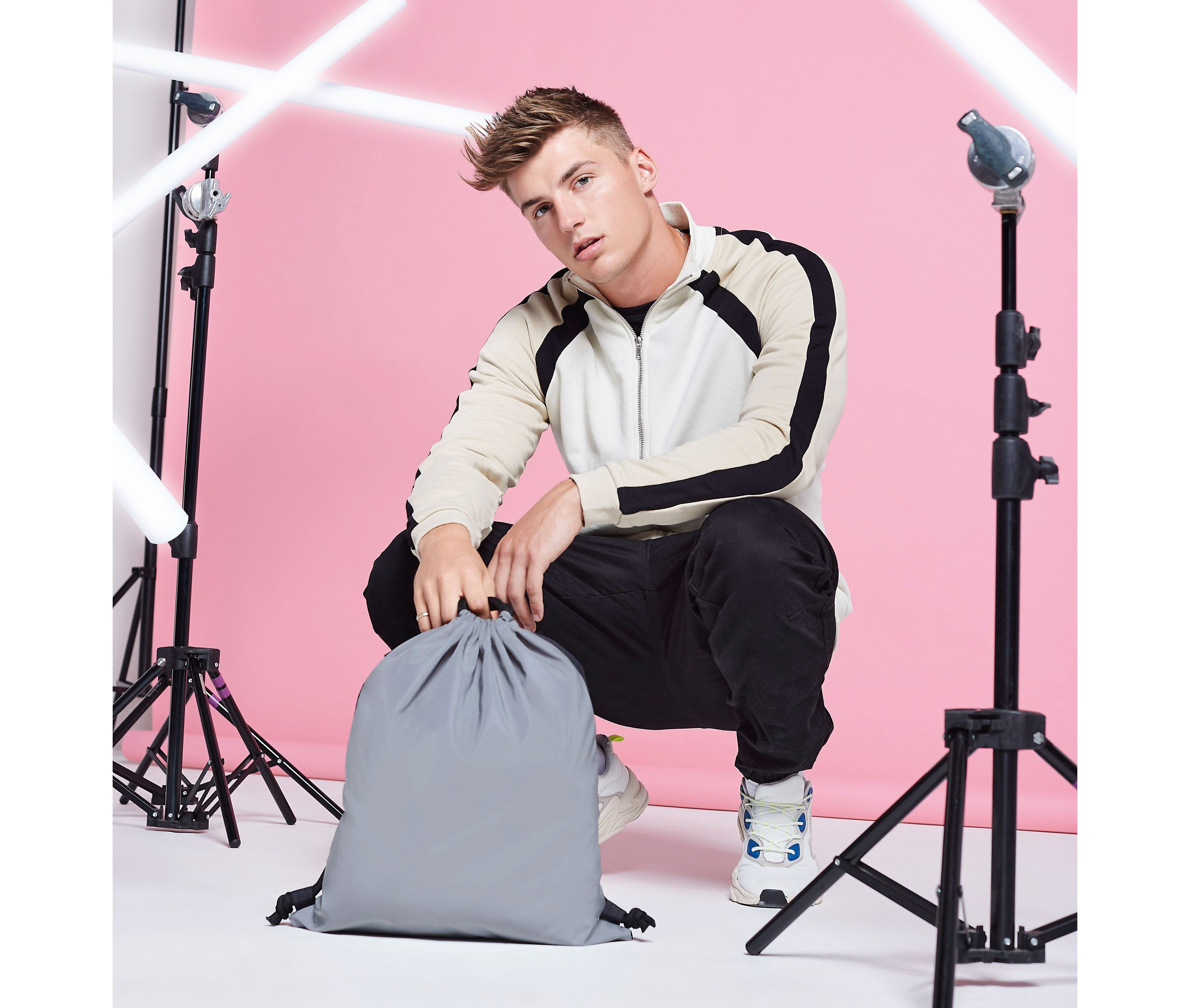 Sacs & Bagagerie personnalisable BAG BASE REFLECTIVE GYMSAC