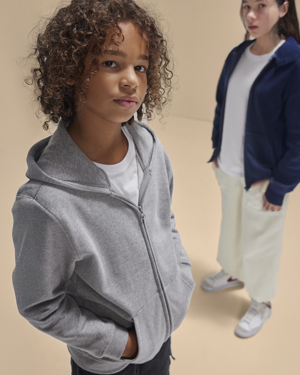 Sweat-shirts personnalisable B&C ID.334 ZIP HOOD /KIDS
