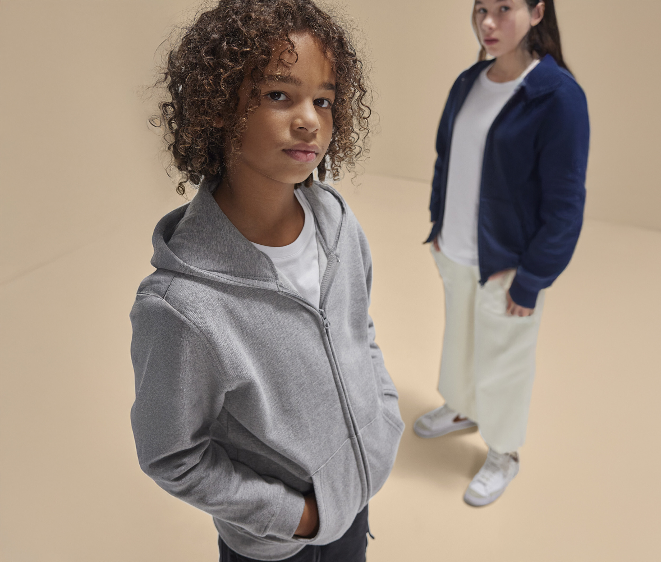 Sweat-shirts personnalisable B&C ID.334 ZIP HOOD /KIDS