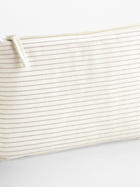 Sacs & Bagagerie à personnaliser WESTFORDMILL STRIPED ORGANIC COTTON ACCESSORY POUCH 