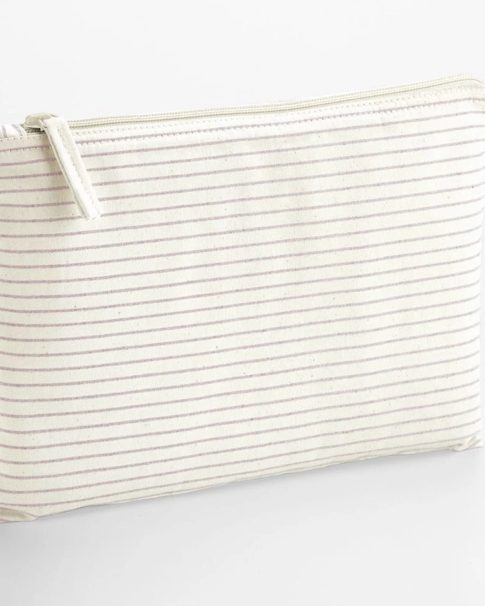 Tassen & Zakken WESTFORDMILL STRIPED ORGANIC COTTON ACCESSORY POUCH voor bedrukking &amp; borduring