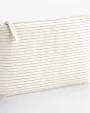 Tassen & Zakken WESTFORDMILL STRIPED ORGANIC COTTON ACCESSORY POUCH voor bedrukking &amp; borduring
