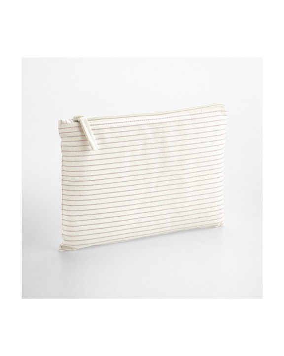 WESTFORDMILL STRIPED ORGANIC COTTON ACCESSORY POUCH Taschen personalisierbar