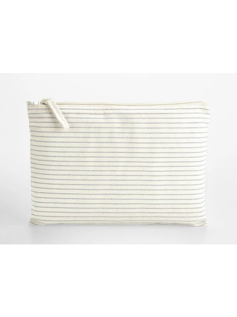 WESTFORDMILL STRIPED ORGANIC COTTON ACCESSORY POUCH /api/colors/1b2f50da-8438-41d1-9f67-b3d174b5c6a0 personnalisable