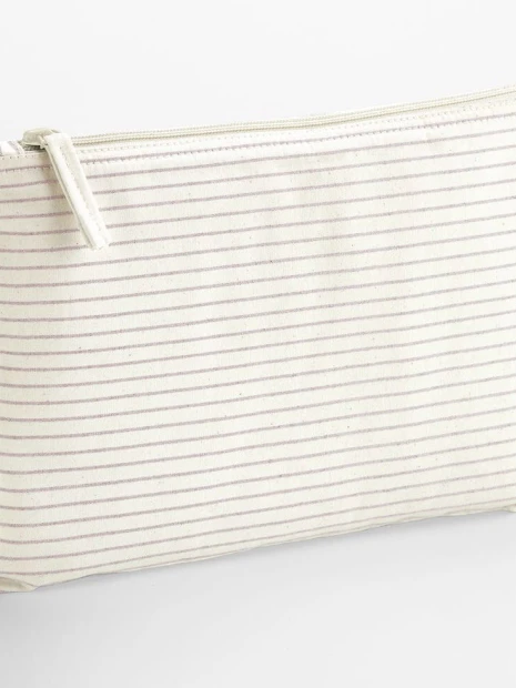 Sacs & Bagagerie à personnaliser WESTFORDMILL STRIPED ORGANIC COTTON ACCESSORY POUCH 