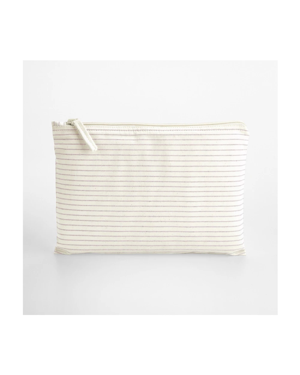 Tassen & Zakken WESTFORDMILL STRIPED ORGANIC COTTON ACCESSORY POUCH voor bedrukking &amp; borduring