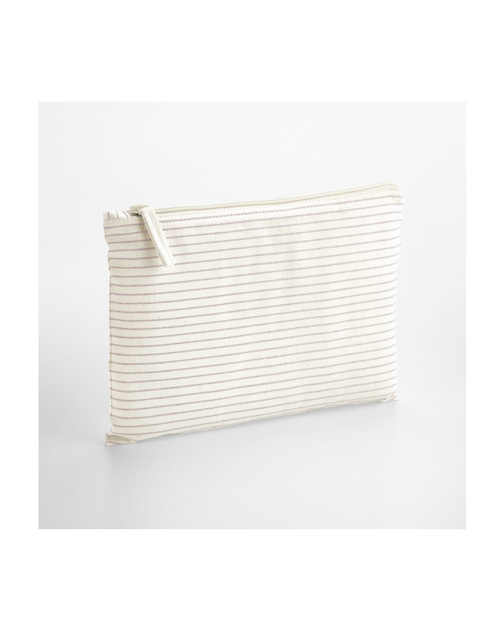 Tassen & Zakken WESTFORDMILL STRIPED ORGANIC COTTON ACCESSORY POUCH voor bedrukking &amp; borduring