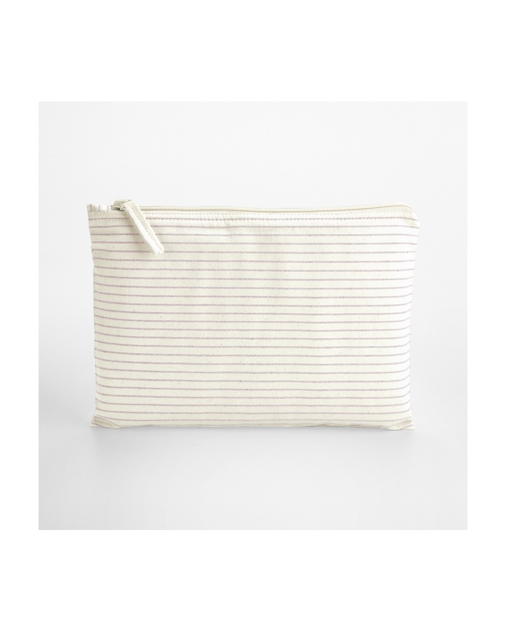 Tassen & Zakken WESTFORDMILL STRIPED ORGANIC COTTON ACCESSORY POUCH voor bedrukking &amp; borduring