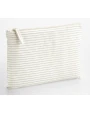 Tassen & Zakken WESTFORDMILL STRIPED ORGANIC COTTON ACCESSORY POUCH voor bedrukking &amp; borduring
