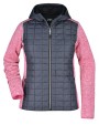 Vestes personnalisable JAMES & NICHOLSON Ladies' Knitted Hybrid Jacket