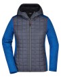 Jassen JAMES & NICHOLSON Ladies' Knitted Hybrid Jacket voor bedrukking &amp; borduring