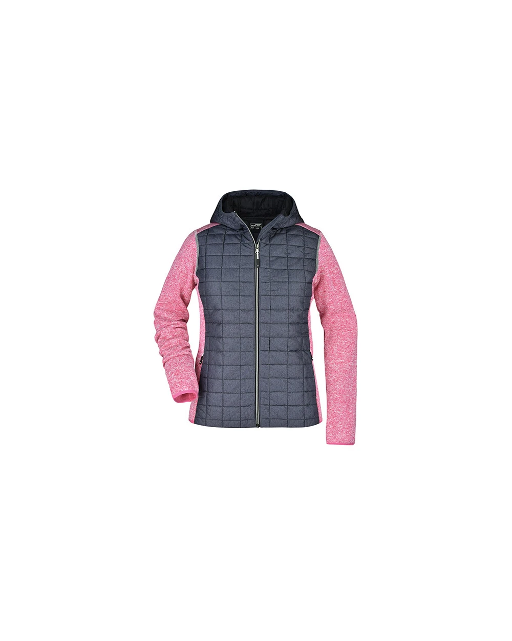 Jassen JAMES & NICHOLSON Ladies' Knitted Hybrid Jacket voor bedrukking &amp; borduring