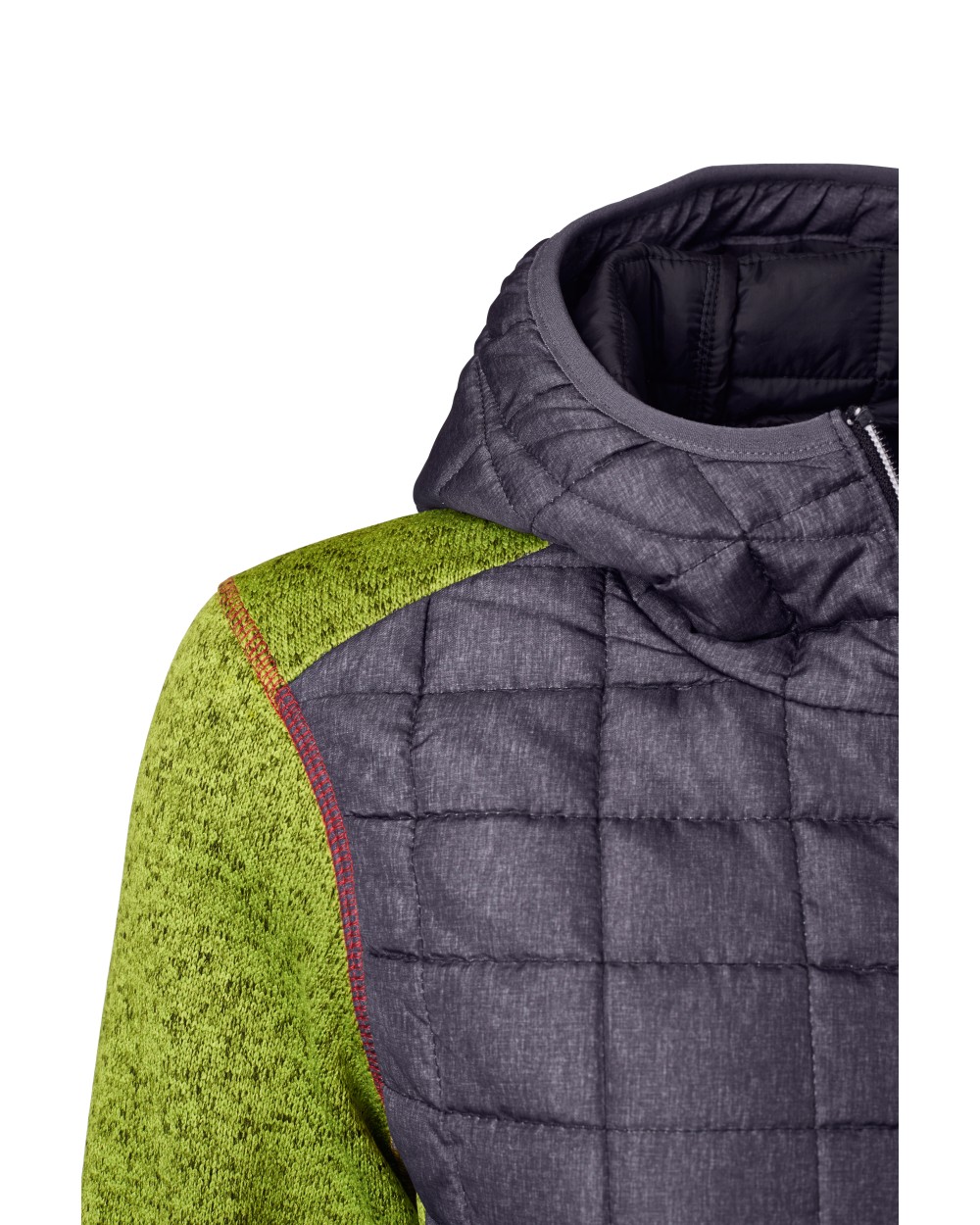 JAMES & NICHOLSON Ladies' Knitted Hybrid Jacket Jacken personalisierbar