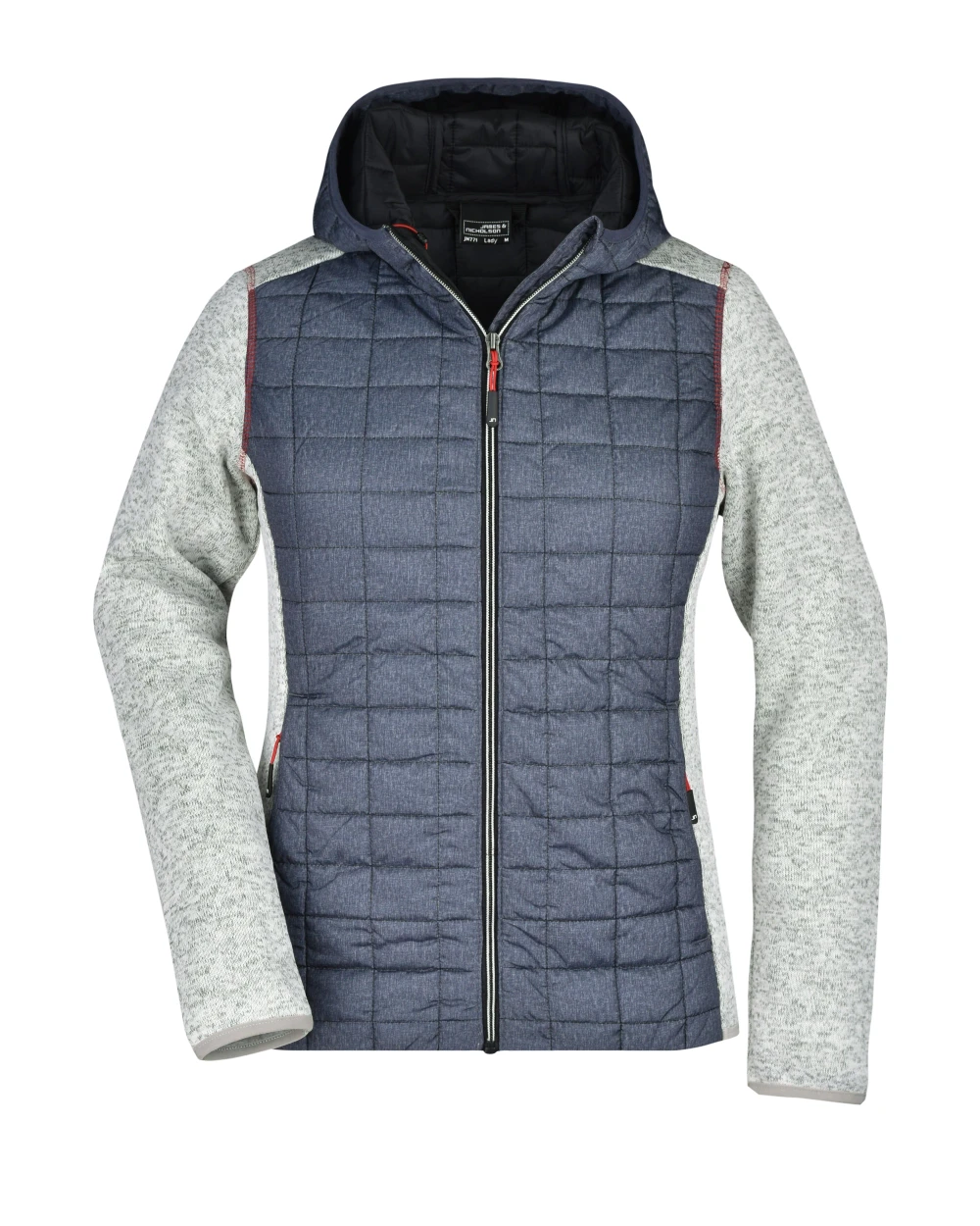 Vestes personnalisable JAMES & NICHOLSON Ladies' Knitted Hybrid Jacket