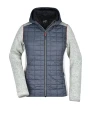 JAMES & NICHOLSON Ladies' Knitted Hybrid Jacket Jacken personalisierbar