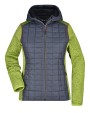 JAMES & NICHOLSON Ladies' Knitted Hybrid Jacket Jacken personalisierbar