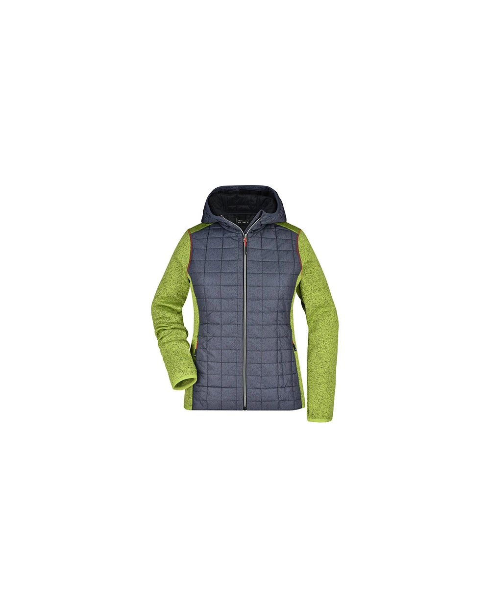 JAMES & NICHOLSON Ladies' Knitted Hybrid Jacket Jacken personalisierbar