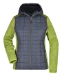 JAMES & NICHOLSON Ladies' Knitted Hybrid Jacket Jacken personalisierbar