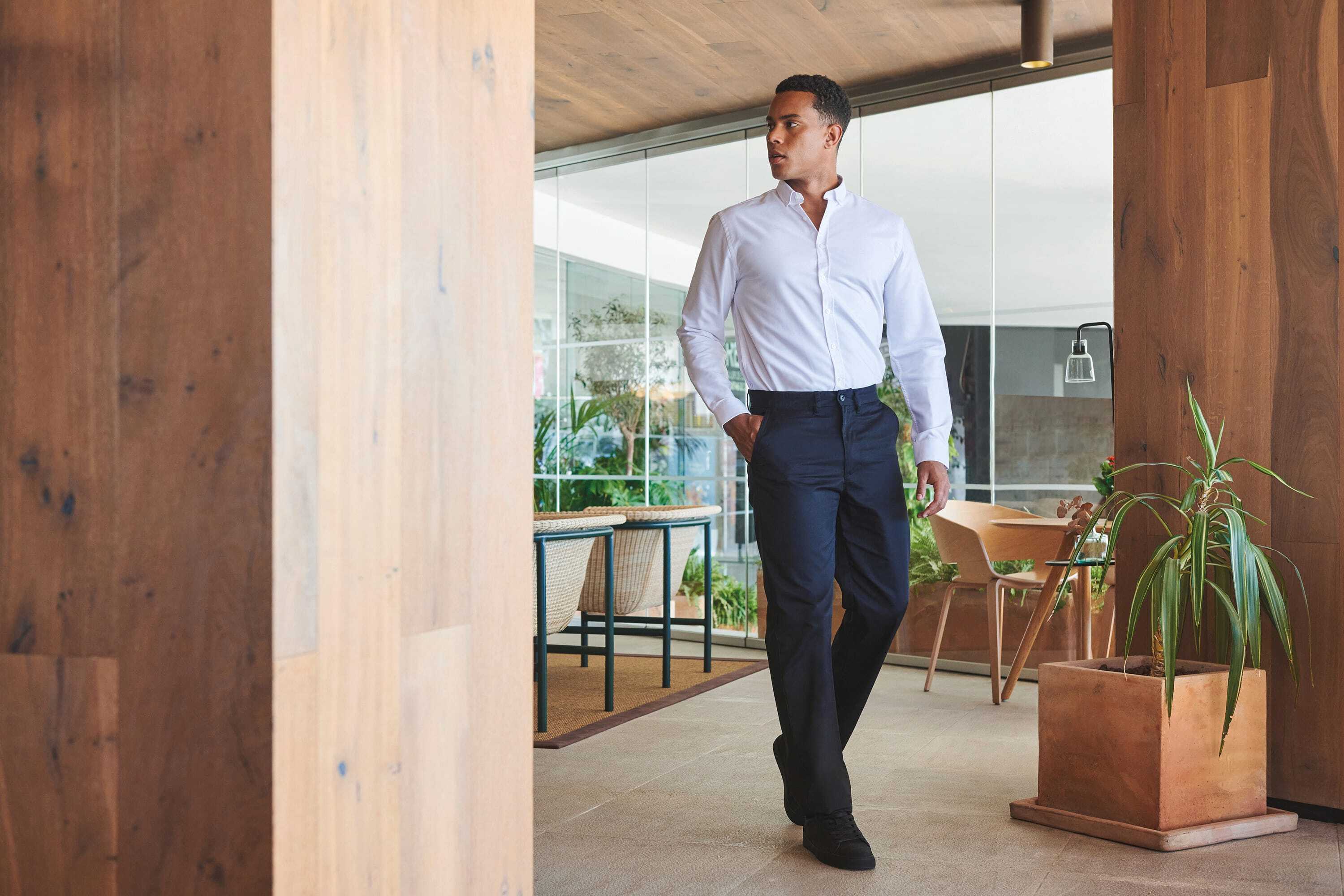 HENBURY Herren chino-hose 65/35 Hosen personalisierbar