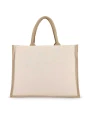 Tote bags personnalisable 4DO Jute-Cotton Sac fourre-tout OEKO-TEX® 42,5 x 19 x 32cm 320g/m²