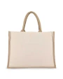 Tote bags personnalisable 4DO Jute-Cotton Sac fourre-tout OEKO-TEX® 42,5 x 19 x 32cm 320g/m²