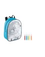 4DO Rucksack mit 5 Filzstiften Taschen personalisierbar